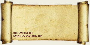 Ana Tošović vizit kartica